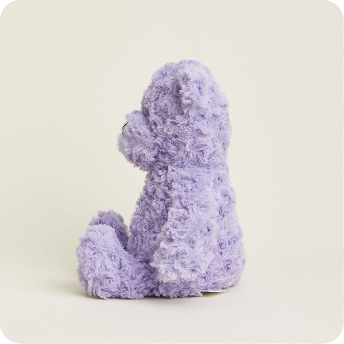 Warmies Purple Curly Bear