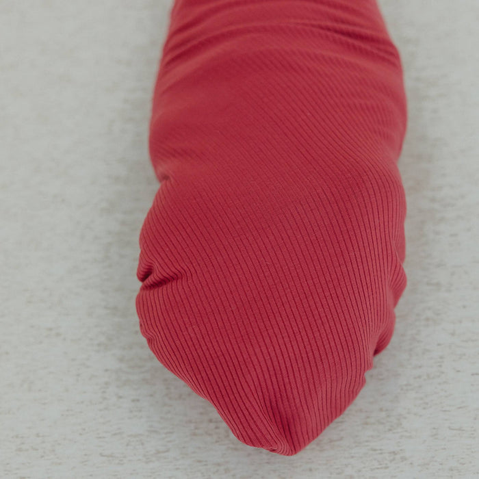 Swaddle Blanket- Berry Rib Knit