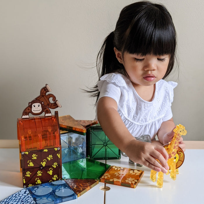 MAGNA-TILES 25 Piece Safari Animal Set