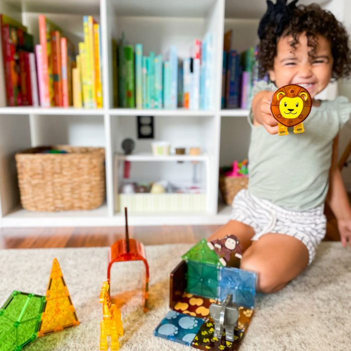 MAGNA-TILES 25 Piece Safari Animal Set