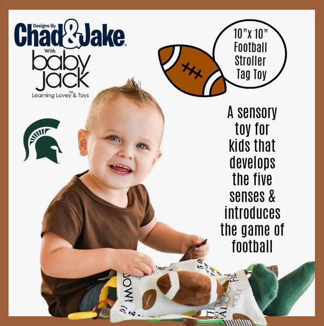 Michigan State Spartans Football Tag Stroller Lovey
