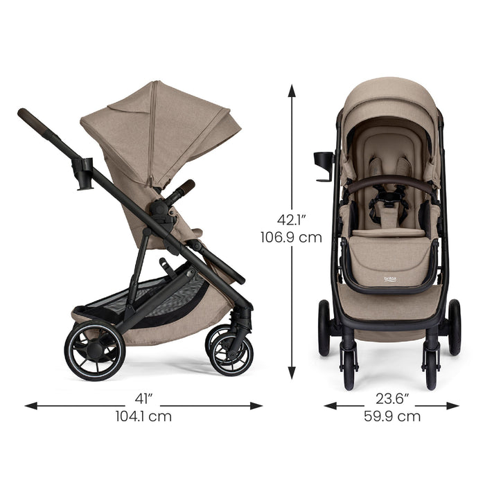 Britax Prism Full-Size Travel System with Willow S Infant Car Seat + Alpine Base