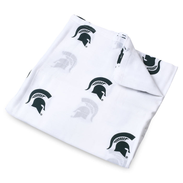 Michigan State Muslin Swaddle