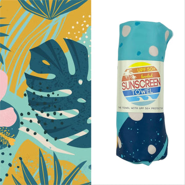 Hooded UPF 50+ Sunscreen Towel, Tropical Dreams
