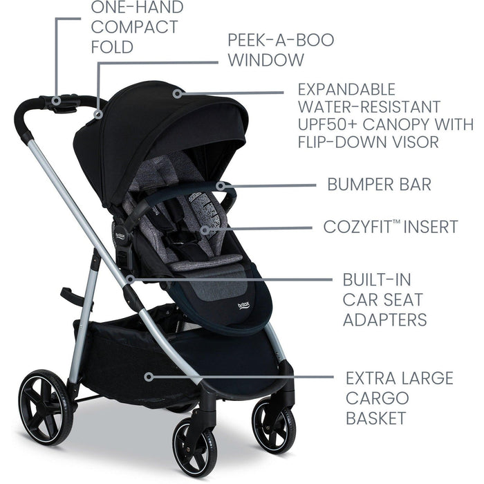 britax stroller fold down Britax Grove Modular Stroller — Mother and Earth Kids