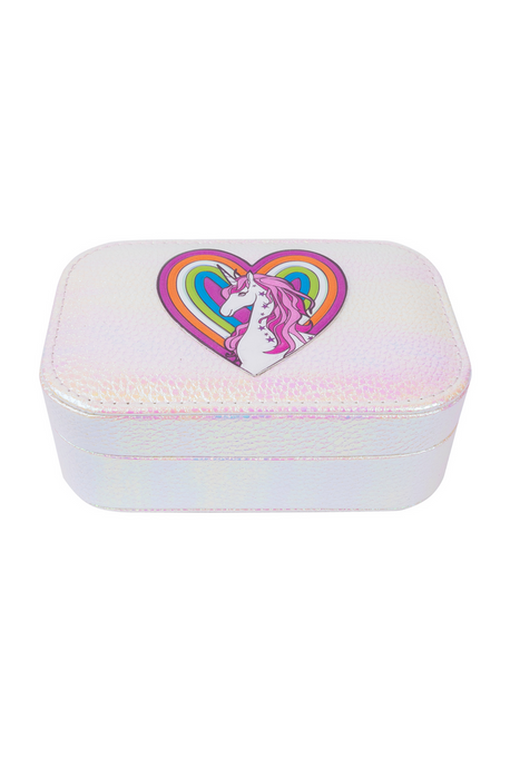 Pretty Precious Unicorn Irridescent Jewelry Box