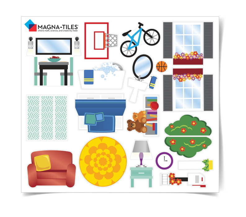 MAGNA-TILES 28 Piece House Set