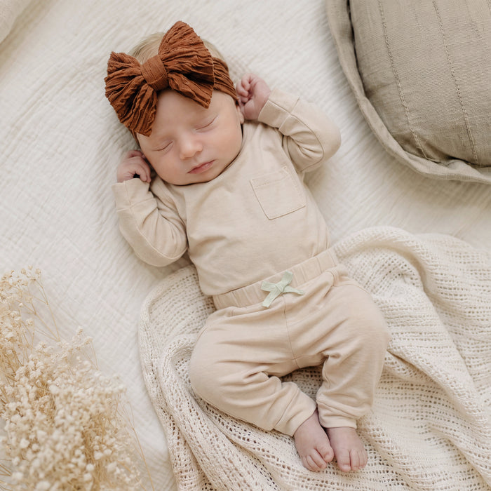 2pc Jogging Set- Wheat