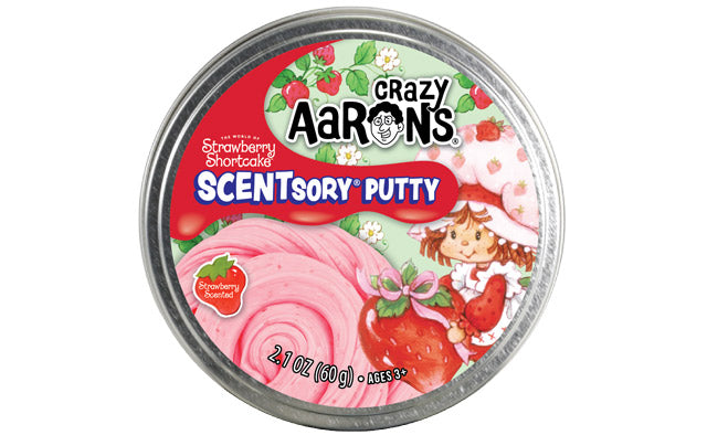 Crazy Aaron's Strawberry Shortcake Scentsory Putty 4"