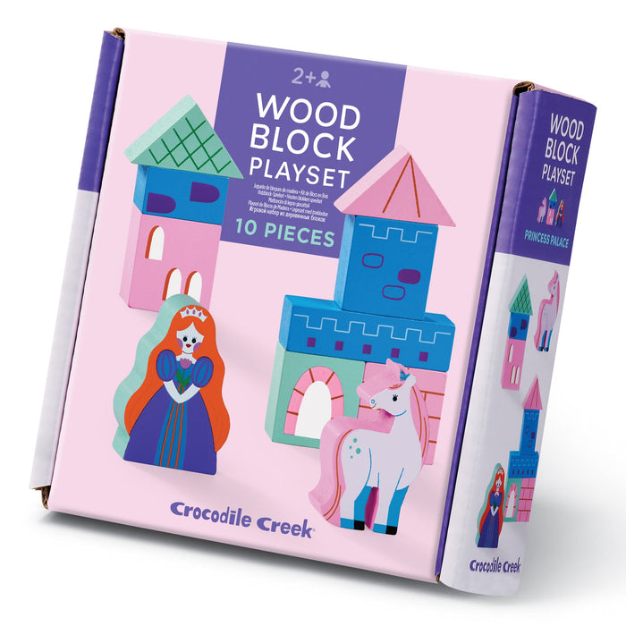 Wood Block Playset- Princess Palace 10pc