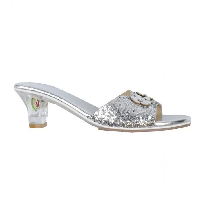 Slipper High-heel Mariona (silver)