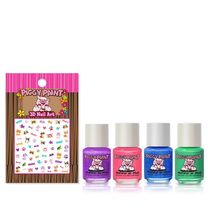 PURRfect Paws Gift Set Non-Toxic Kids Nail Polish