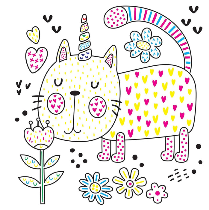 Easy and Fun Paint Magic with Water: Caticorns - Kid's Book