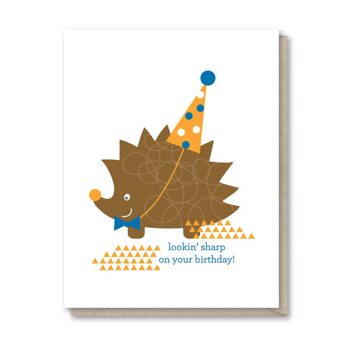 Hedgehog Birthday Card