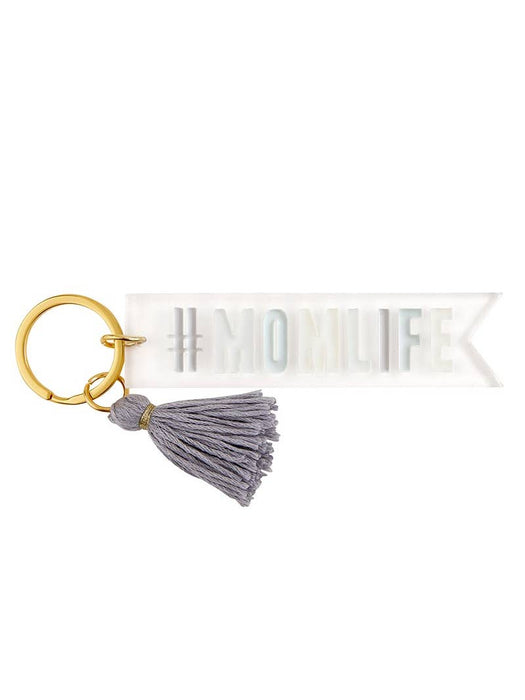 Acrylic Key Tag- #Momlife