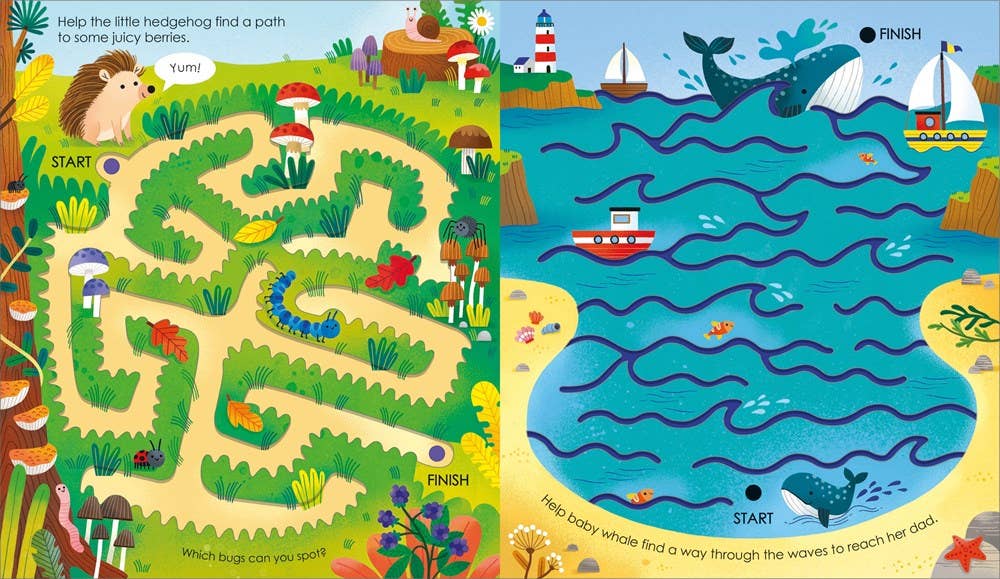 Fingertrail Animal Mazes : Usborne