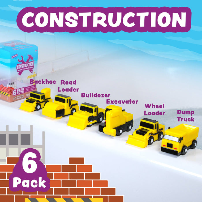Tub Works® Construction™Bath Toys 6pk