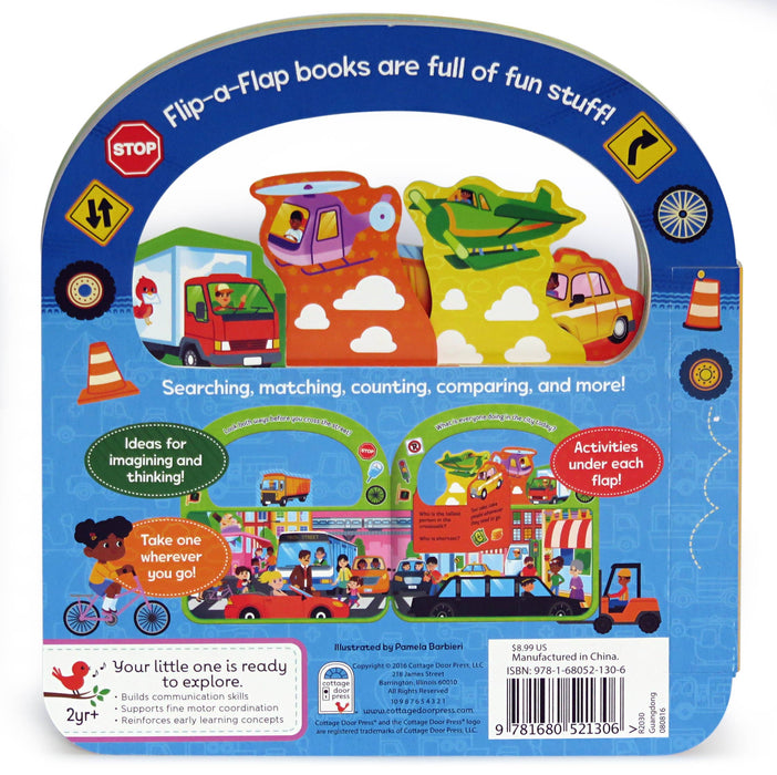 Vroom And Zoom Flip-a-Flap Interactive Board Book