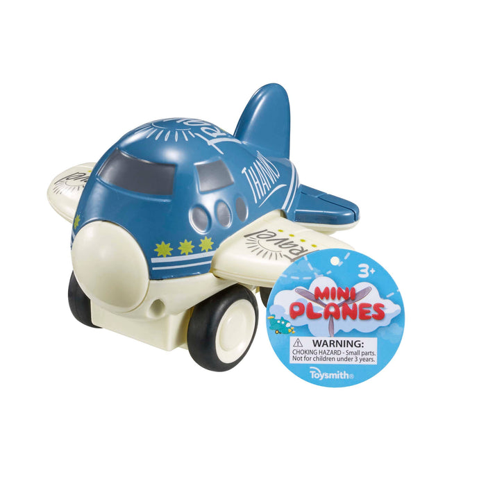 Mini Planes, 4-inch Die Cast, 4 Styles, Pull Back Action