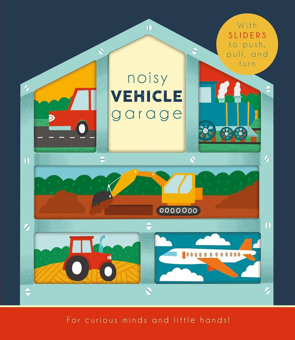 Noisy Vehicle Garage-Sturdy Interactive Board Book for Kids