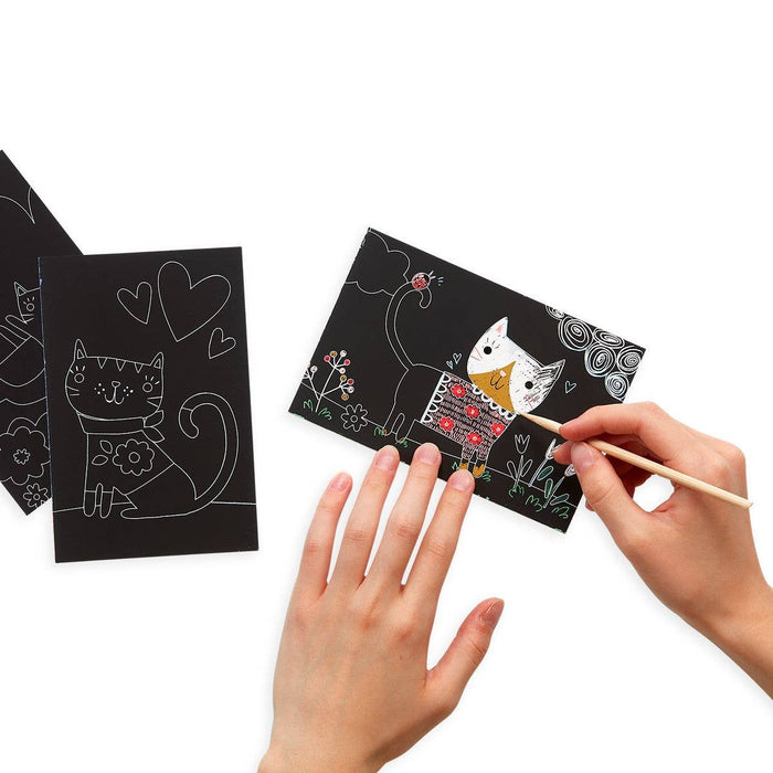 Scratch & Scribble: Mini Kit - Cutie Cats (7 PC Set)