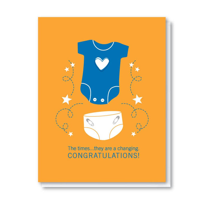 Onesie Baby Card