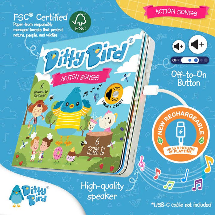Ditty Bird Books- Action Songs