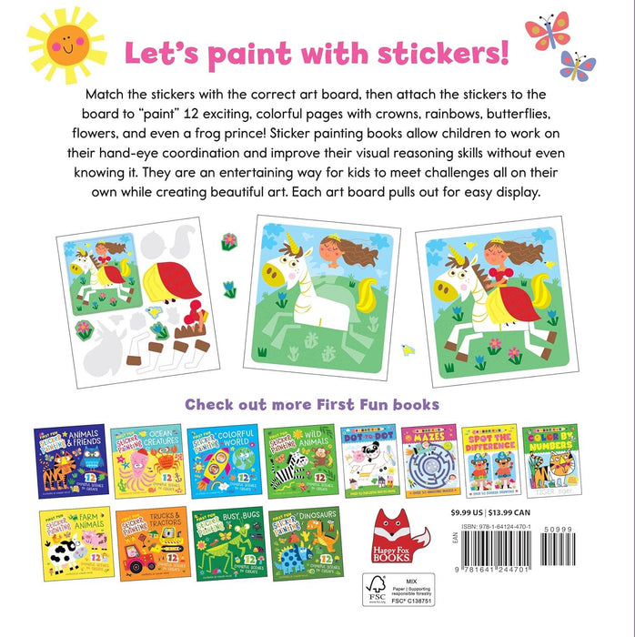 First Fun Sticker Painting: Princesses & Unicorns