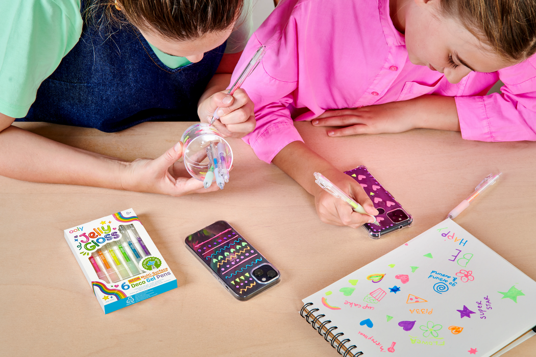 Jelly Gloss: Neon Multi-Surface Deco. Gel Pens (Set of 6)