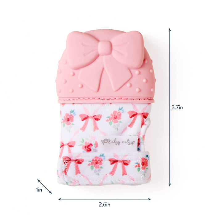 Itzy Mitt™ Silicone Teething Mitts: Bow