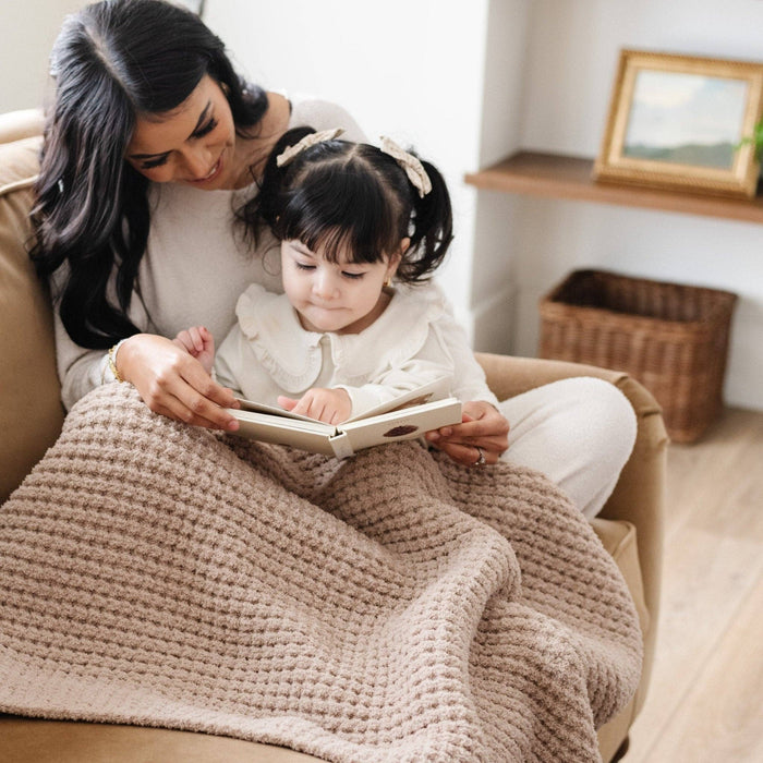 Waffle Knit Receiving Blankets