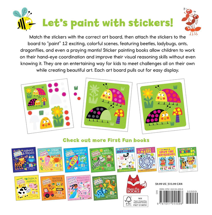 First Fun Sticker Painting: Busy Bugs - 12 Designs to Create