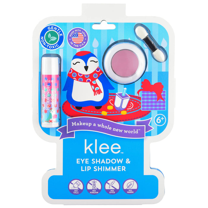 Hanukkah Eye Shadow and Lip Shimmer Set: Dreidel Twinkle