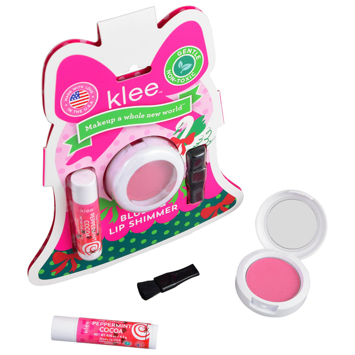 Holiday Blush and Lip Shimmer Set: Garland Pop