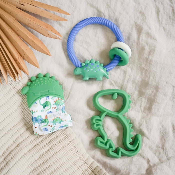 Itzy Mitt™ Silicone Teething Mitts: Bow