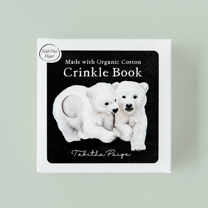 Organic Tummy Time Crinkle Book for Baby