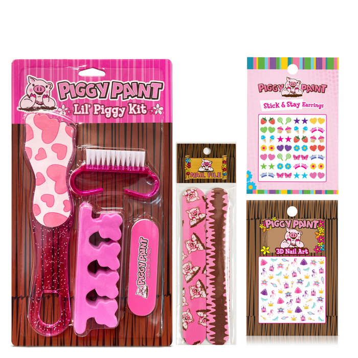 Pedi Nailcare Set with Nail Files and Earrings