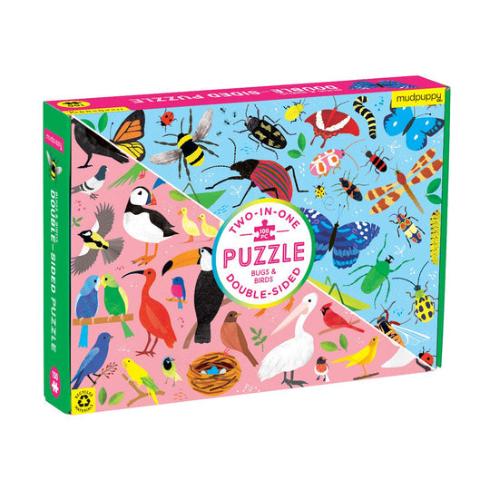 Bugs & Birds 100pc Double-Sided Puzzle