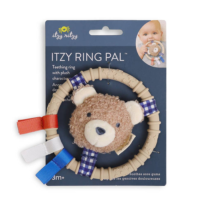 Itzy Ring Pal™ - Teething Ring with Plush Character