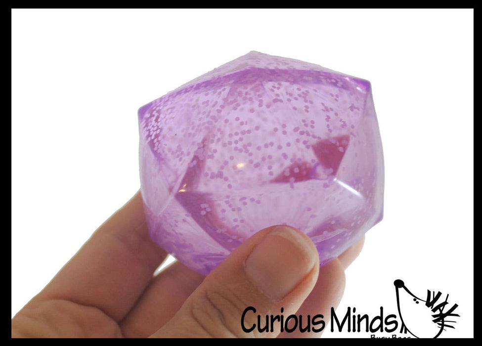 Sugar Polyhedron Diamond Shaped Ball - Glow in the Dark