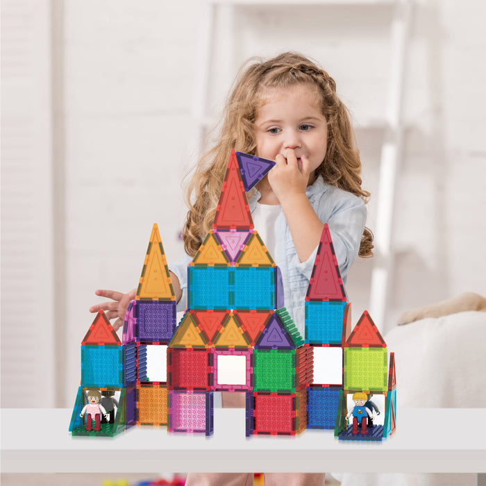 63pc Magnetic Building Tiles Toy Set