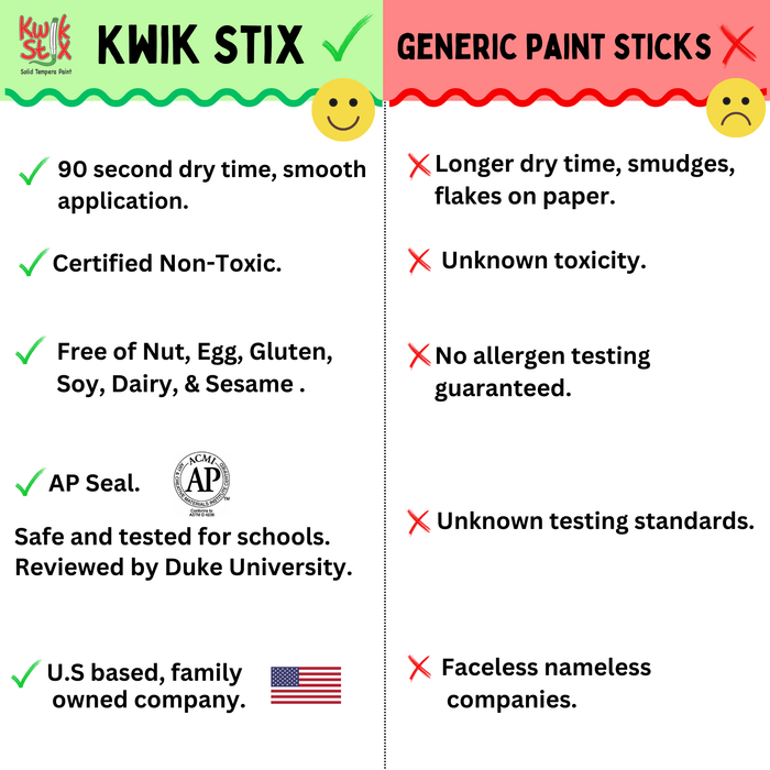 KwikStix Tempera Paint- Pastel 10pk