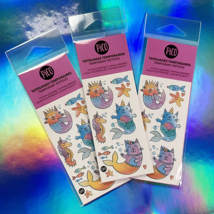 Temporary Tattoos- The Cat- Mermaids