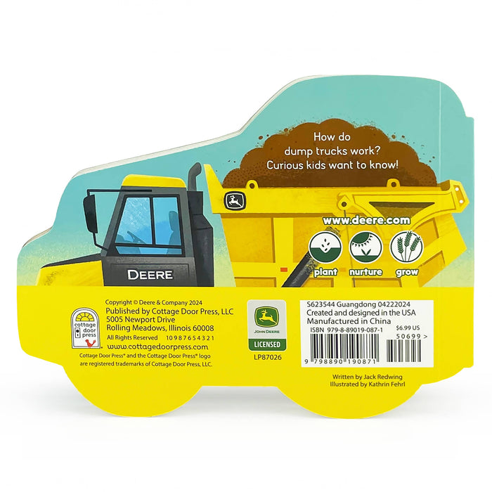 John Deere Kids How Dump Trucks Work Shaped Board Book