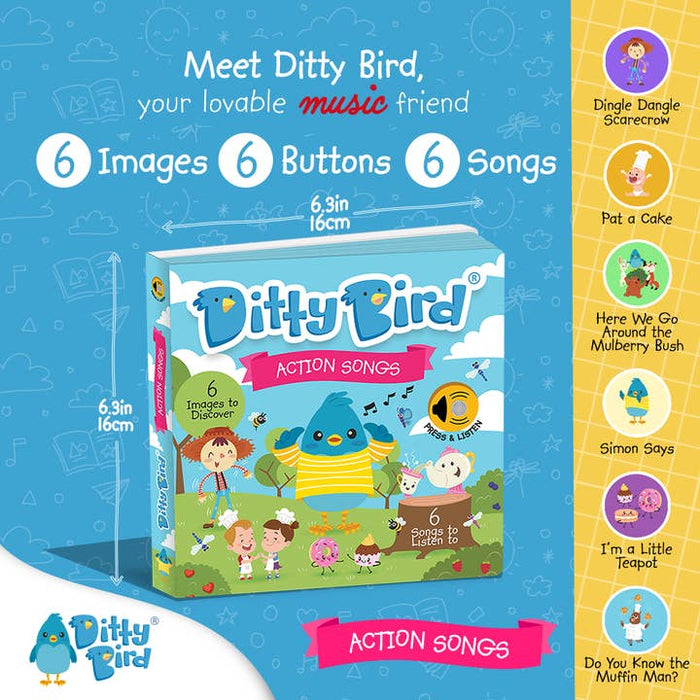 Ditty Bird Books- Action Songs