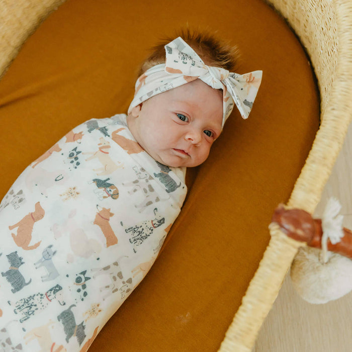 Knit Swaddle Blanket - Rufus