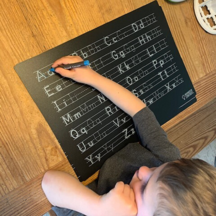 Chalkboard Letters Practice Placemat