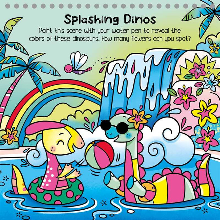 Water Painting: Neon Dinos by IglooBooks
