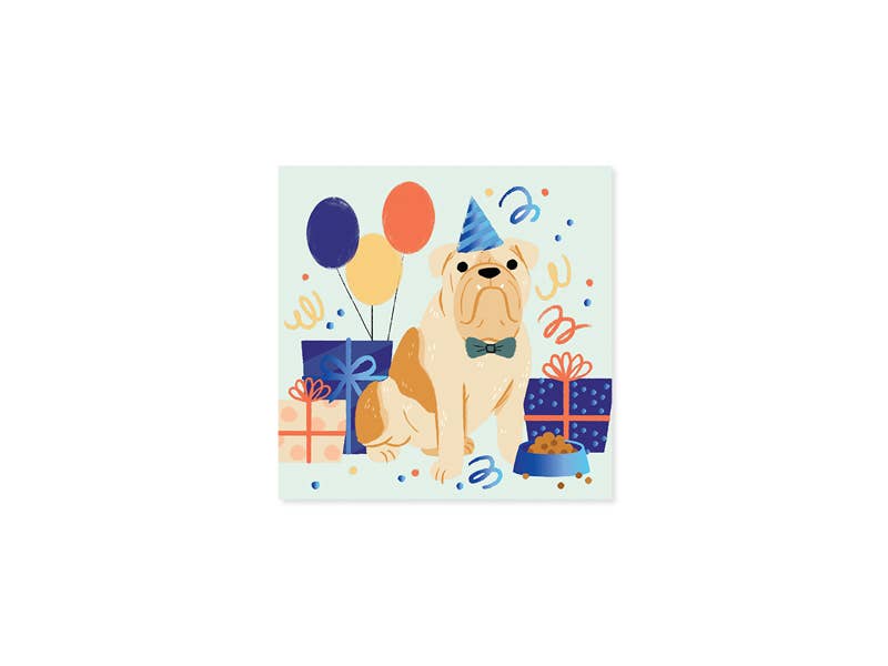 Pop-Up Greeting Card-  (Woof Party)
