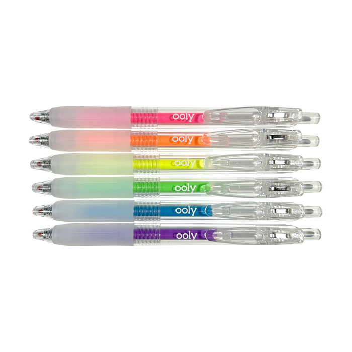 Jelly Gloss: Neon Multi-Surface Deco. Gel Pens (Set of 6)